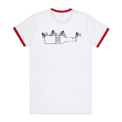 Bike & Beers -  AS Colour Men's Ringer Tee Thumbnail